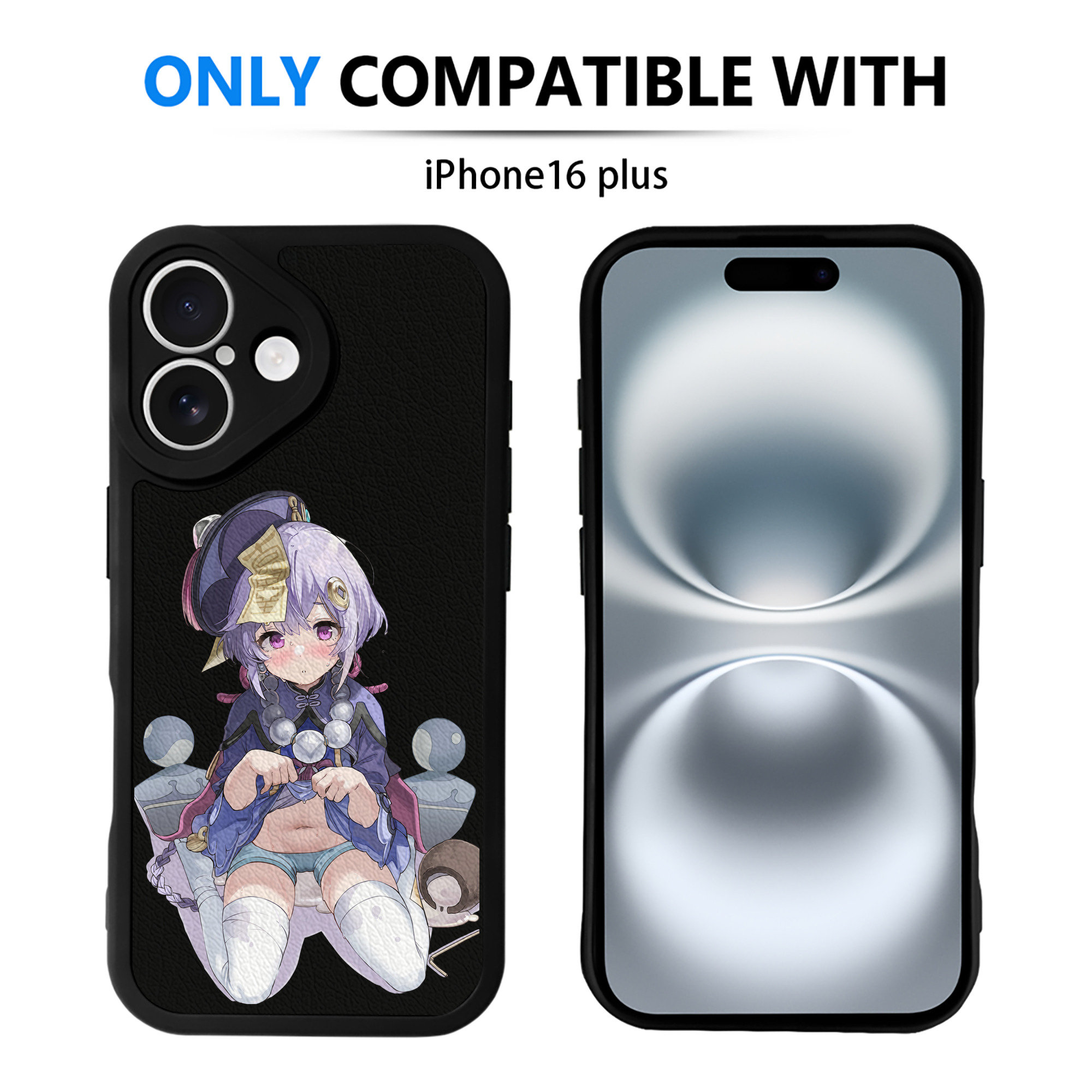 げんし神 七七 なな  genshin Nana 【iPhone 16シリーズ対応】シリコンスマホケース（レザー調） 材質：シリコン